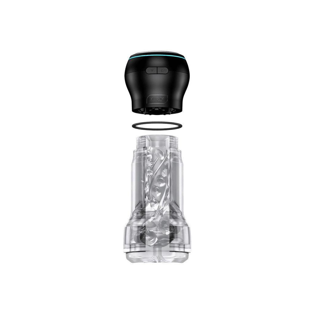 Мастурбатор Kiiroo Feel Pocket Crystal зі всмоктувальною інтерактивною насадкою PowerBlow Combo Set