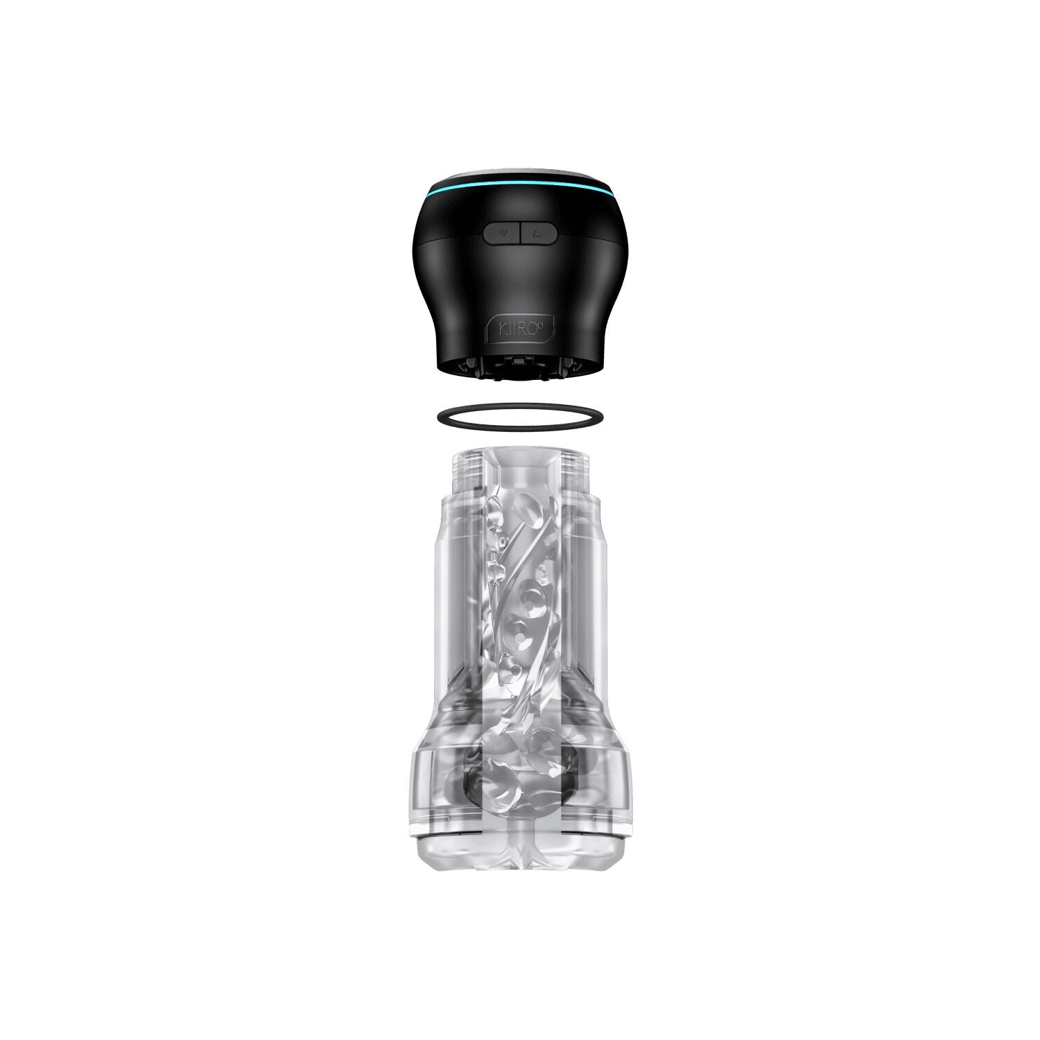 Мастурбатор Kiiroo Feel Pocket Crystal зі всмоктувальною інтерактивною насадкою PowerBlow Combo Set