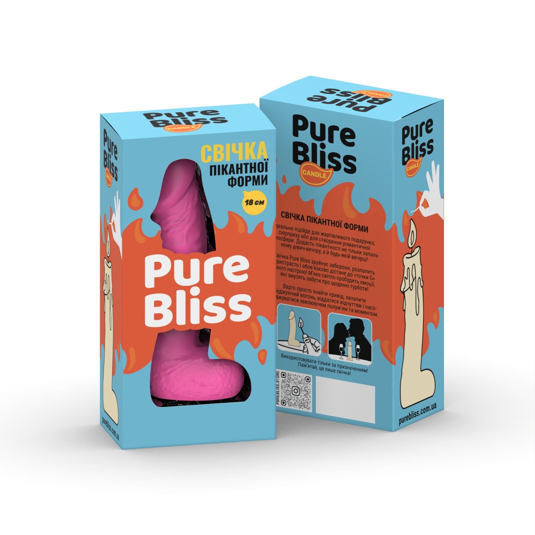Свічка у формі пеніса Pure Bliss