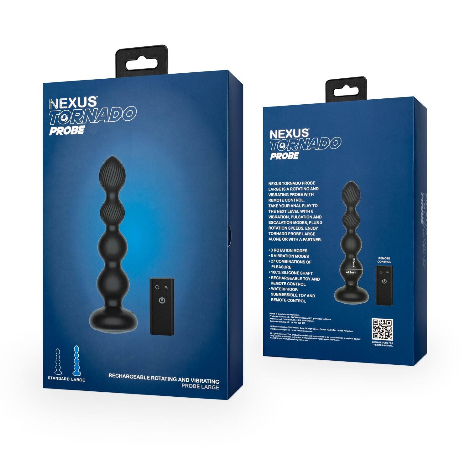 Анальний віброротатор Nexus Tornado Probe Edition