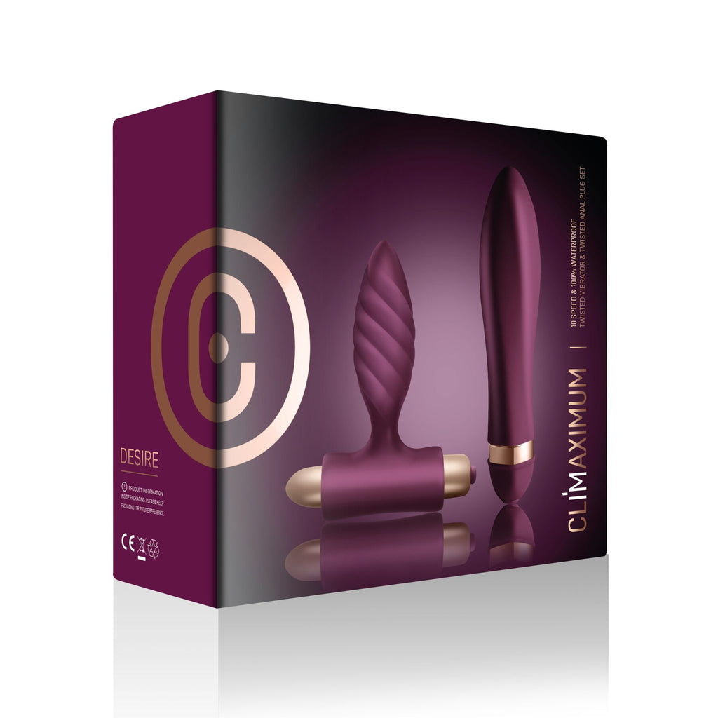 Набір для пар Climaximum Desire анальна пробка + вібратор