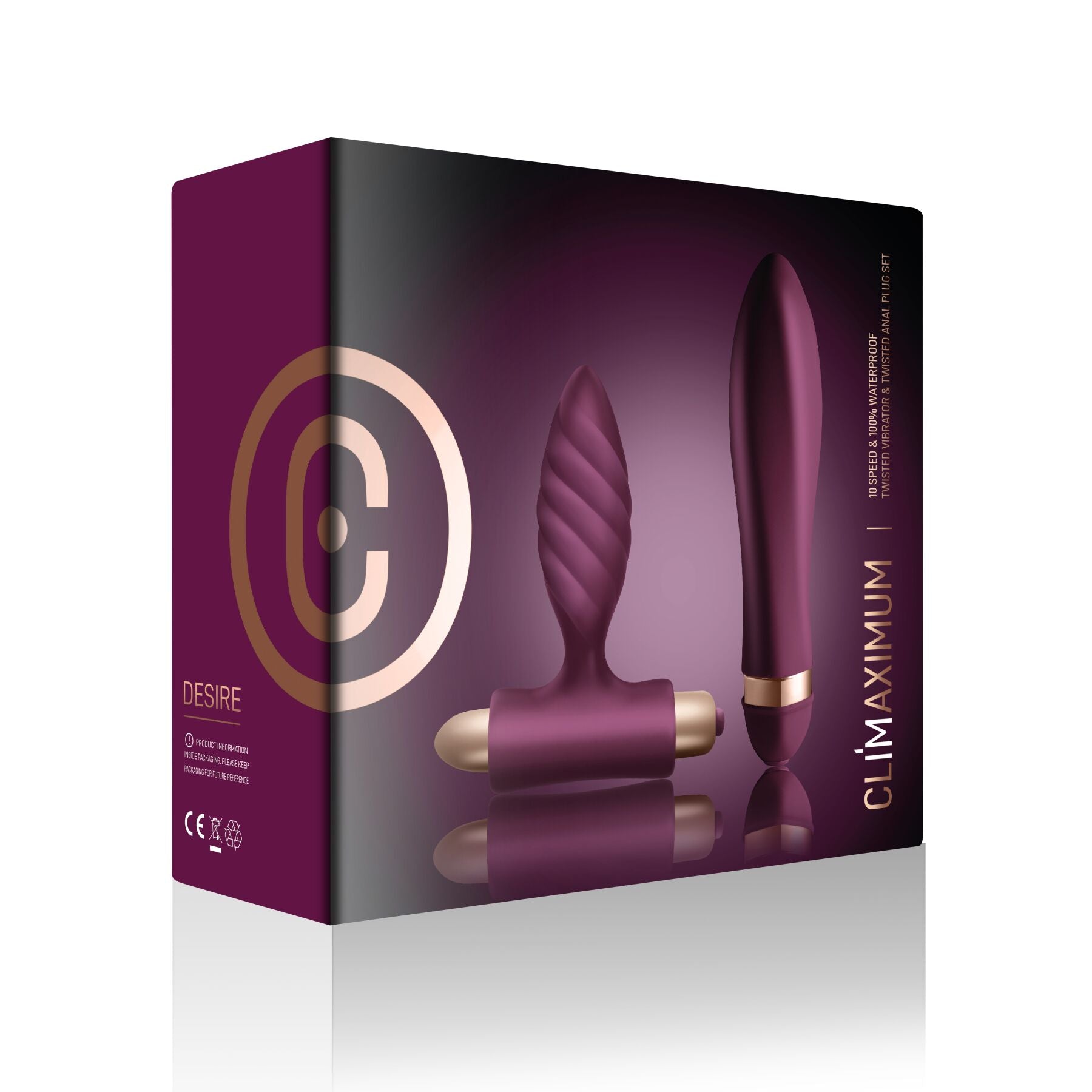 Набір для пар Climaximum Desire анальна пробка + вібратор