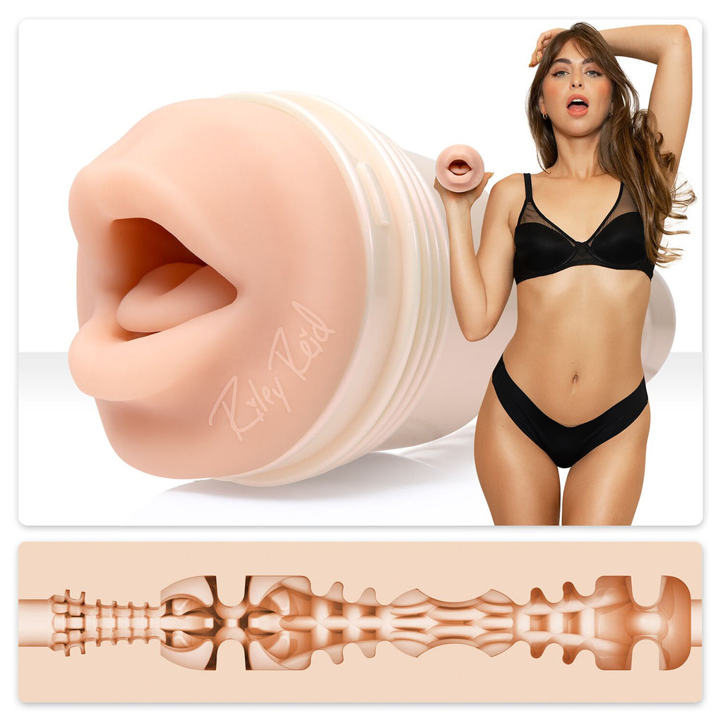 Мастурбатор-ротик Fleshlight Girls: Riley Reid - Insomnia, зі зліпка ротика, дуже ніжний