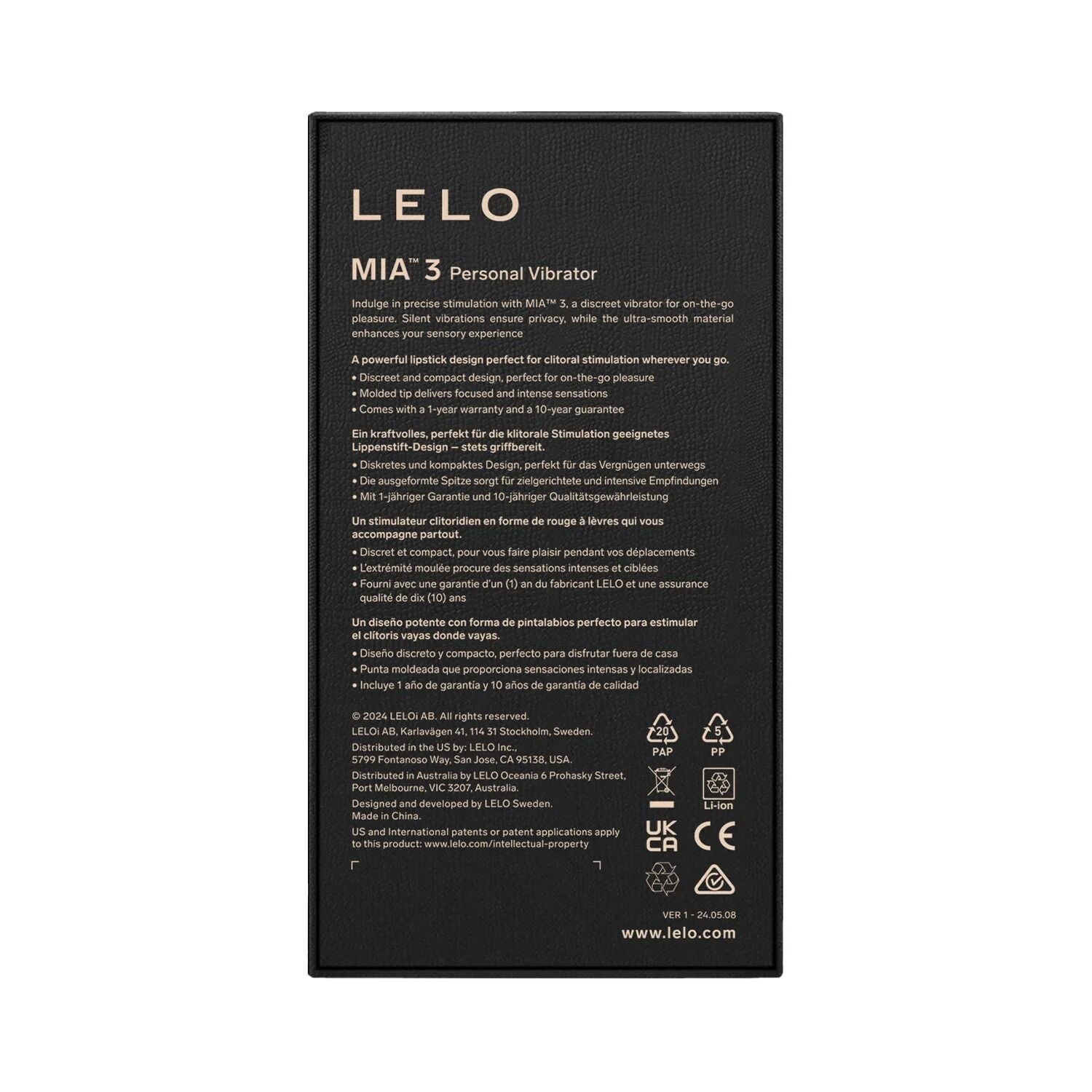 Шикарна віброкуля LELO Mia 3