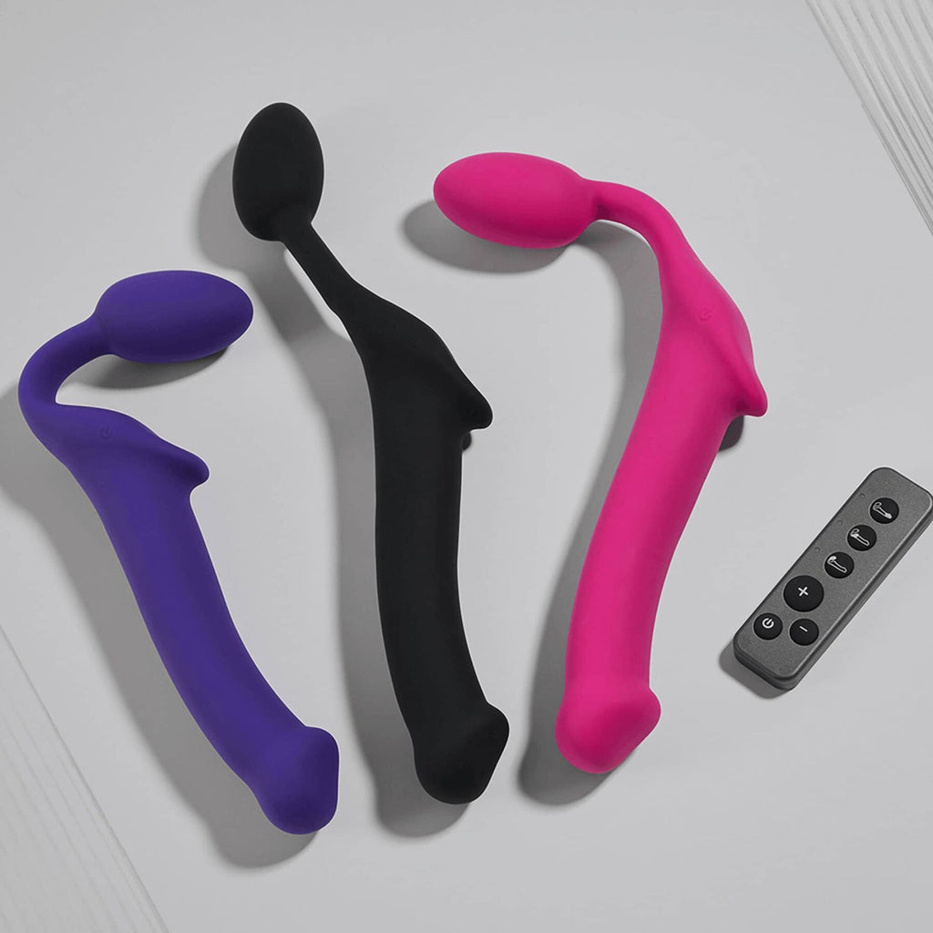 Безремінний страпон з вібрацією Strap-On-Me