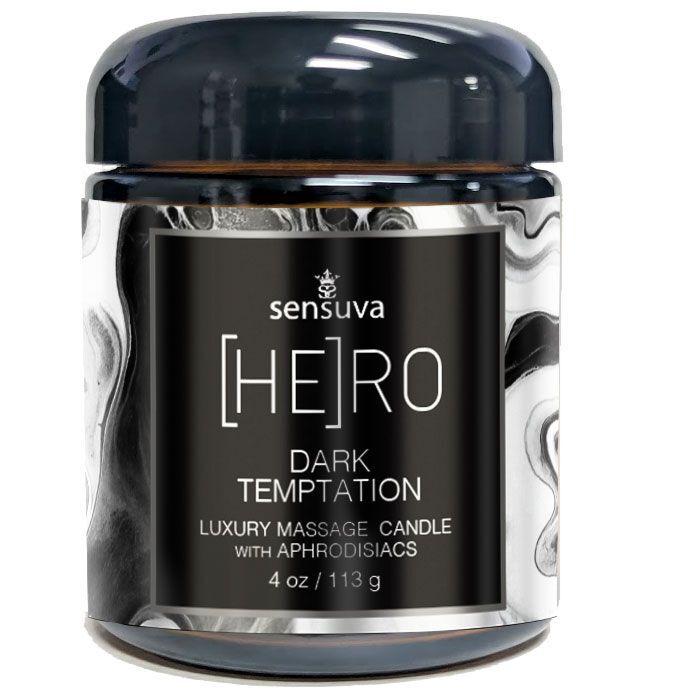Масажна свічка Sensuva [HE]RO Dark Temptation Massage Oil Candle