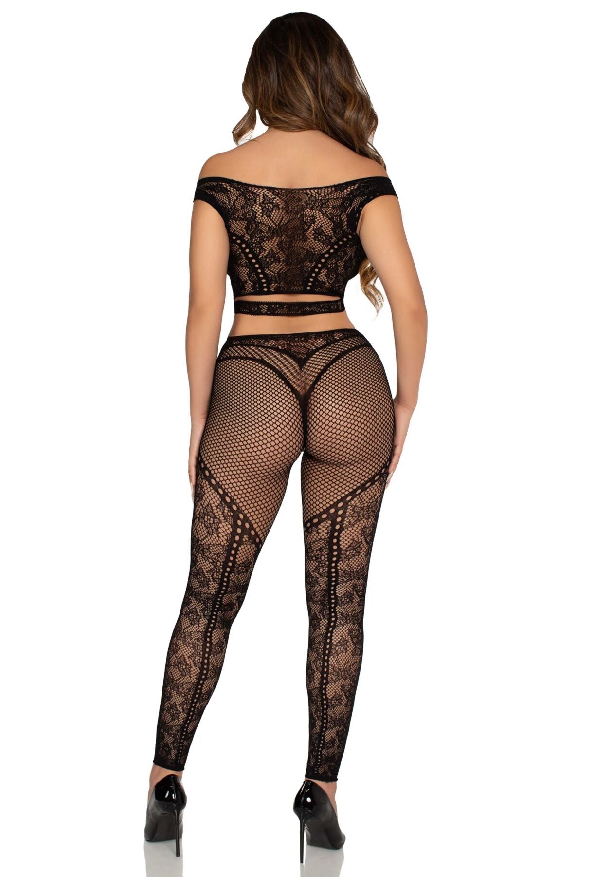 Комплект Leg Avenue Off Shoulder Crop Top and Legging