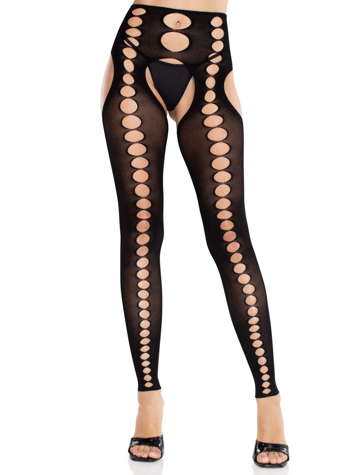 Колготки Leg Avenue Seamless Opaque Footless Suspender Hose