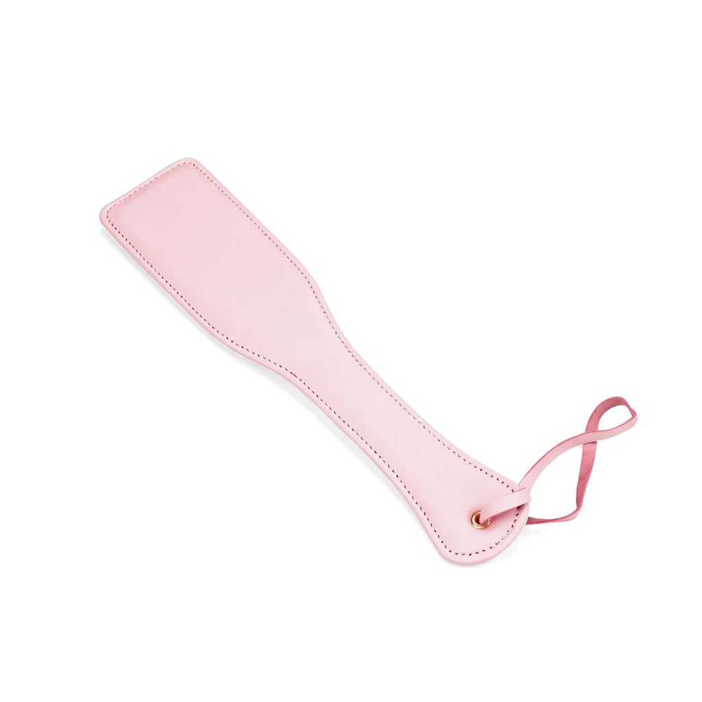 Падл та шльопалка Liebe Seele White & Pink Leather