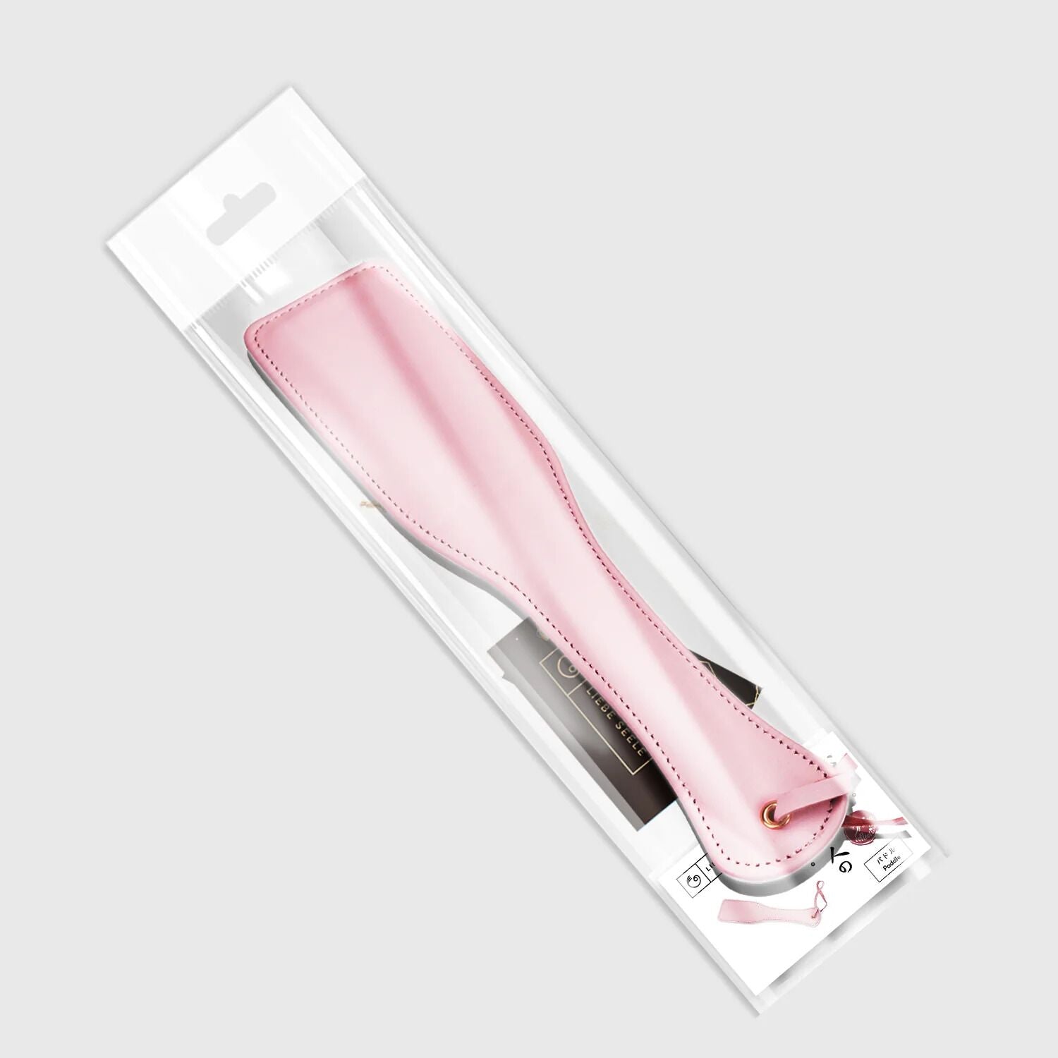 Падл та шльопалка Liebe Seele White & Pink Leather