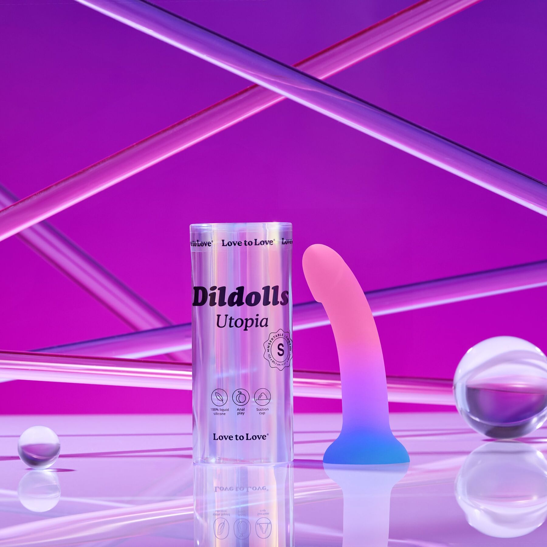 Дилдо з кольоровим градієнтом Love To Love DILDOLLS