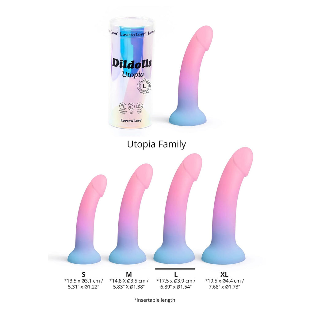 Дилдо з кольоровим градієнтом Love To Love DILDOLLS