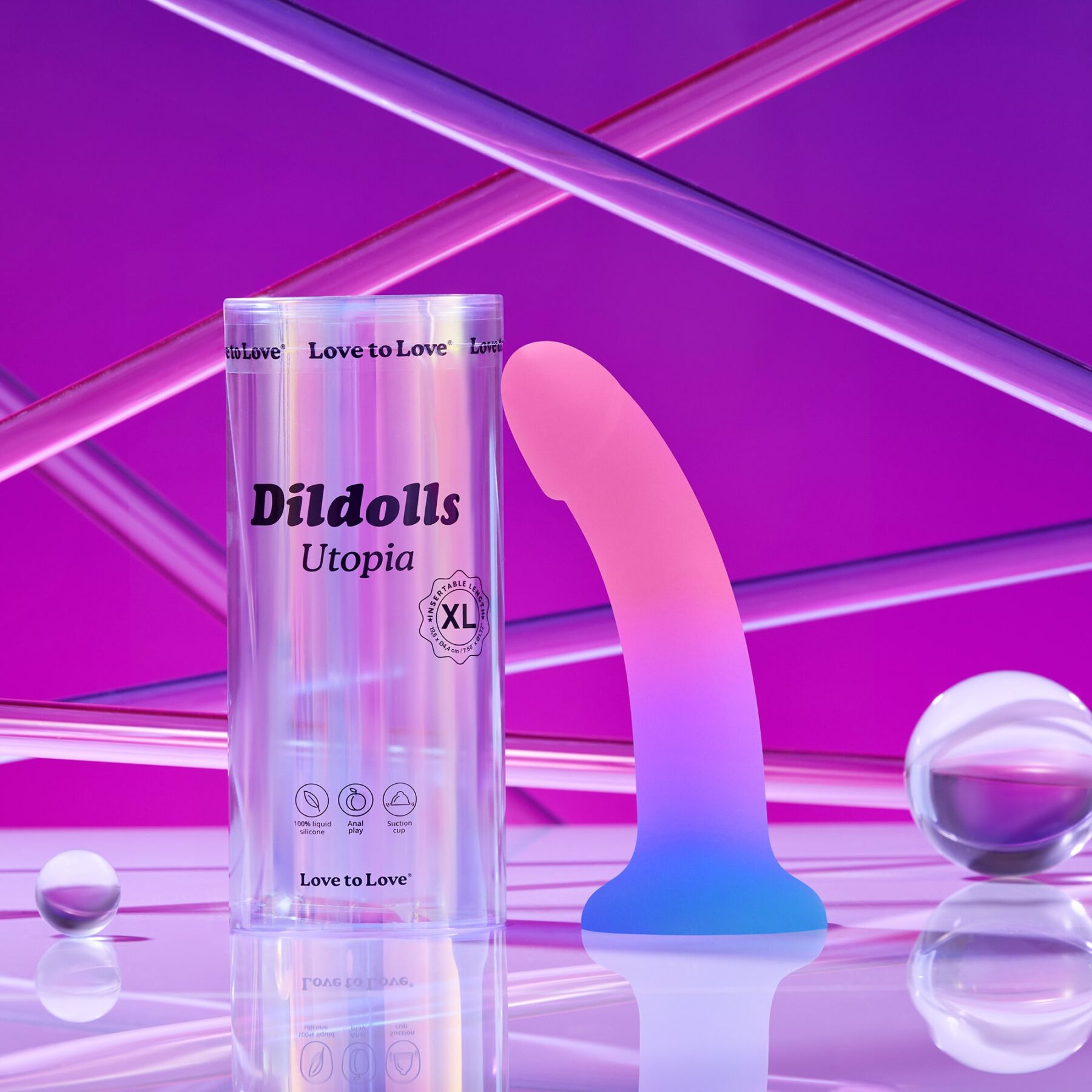 Дилдо з кольоровим градієнтом Love To Love DILDOLLS