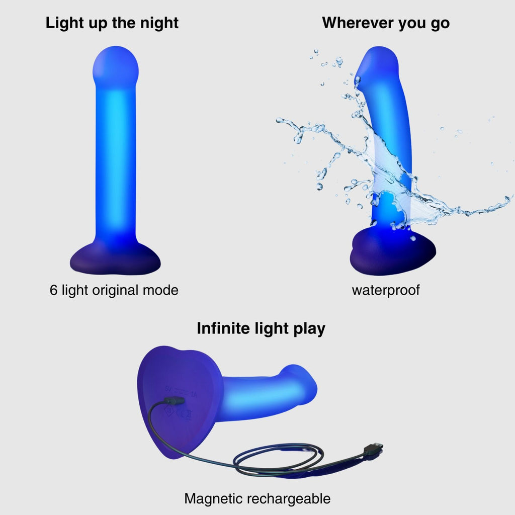 Дилдо, що світиться Strap-On-Me Glow-LED Dildo