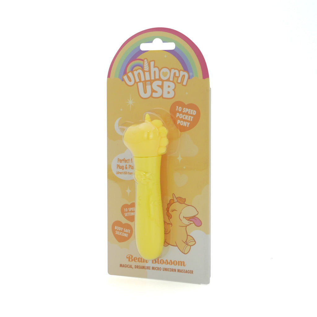 Вібратор-єдиноріжка Unihorn USB Bullet - Bean Blossom