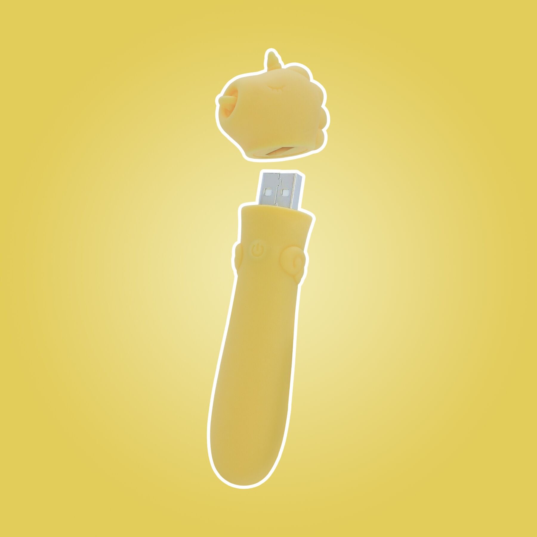 Вібратор-єдиноріжка Unihorn USB Bullet - Bean Blossom