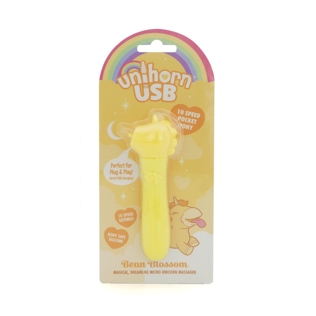 Вібратор-єдиноріжка Unihorn USB Bullet - Bean Blossom