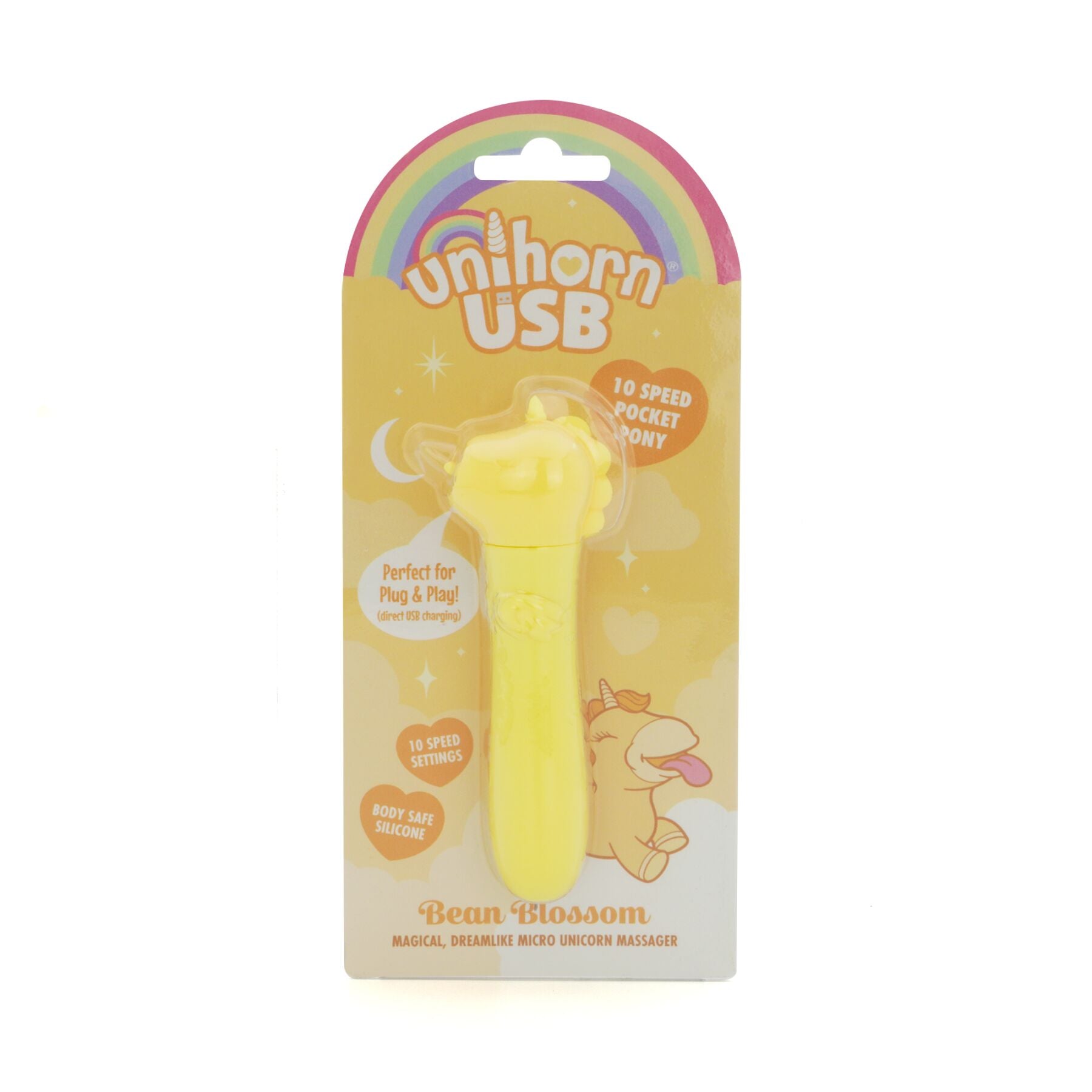 Вібратор-єдиноріжка Unihorn USB Bullet - Bean Blossom