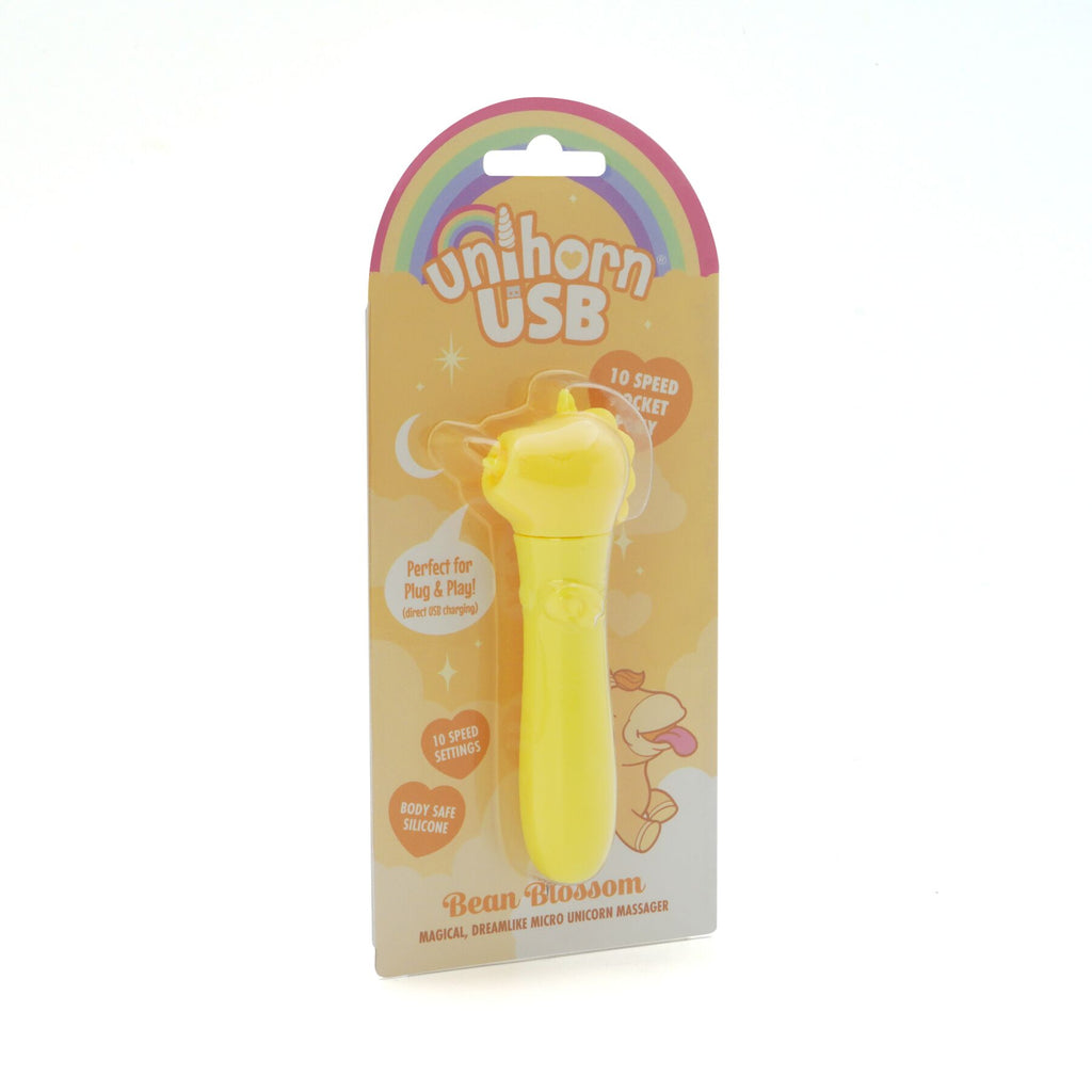 Вібратор-єдиноріжка Unihorn USB Bullet - Bean Blossom