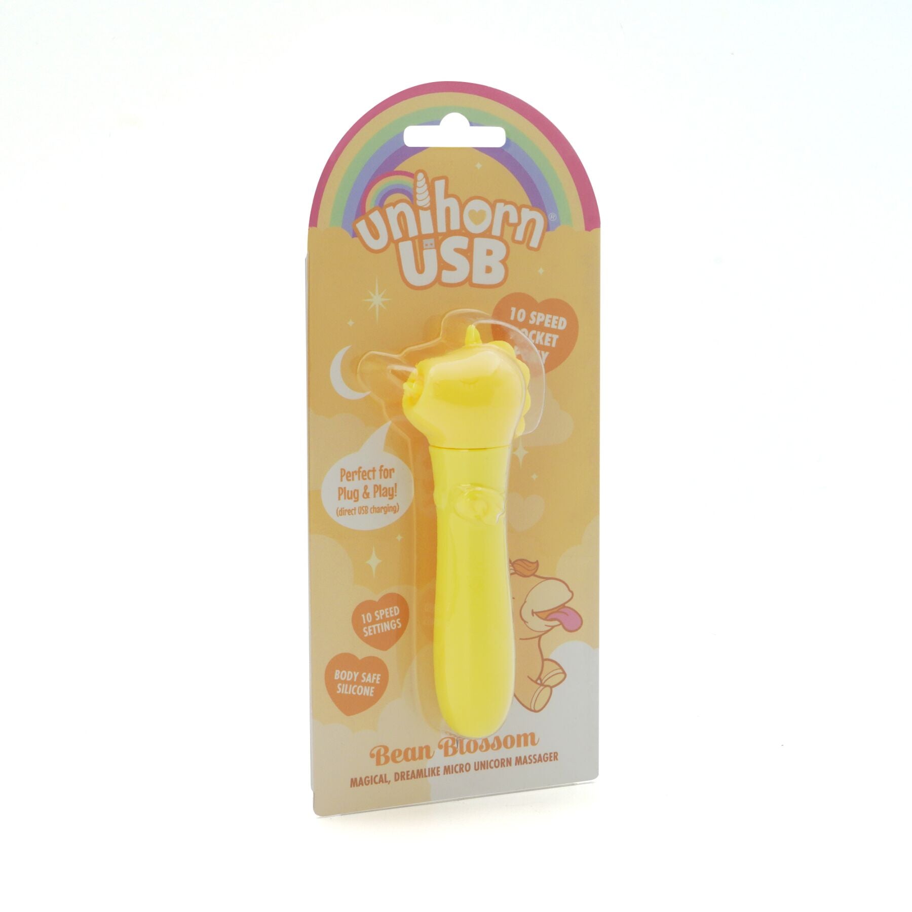 Вібратор-єдиноріжка Unihorn USB Bullet - Bean Blossom