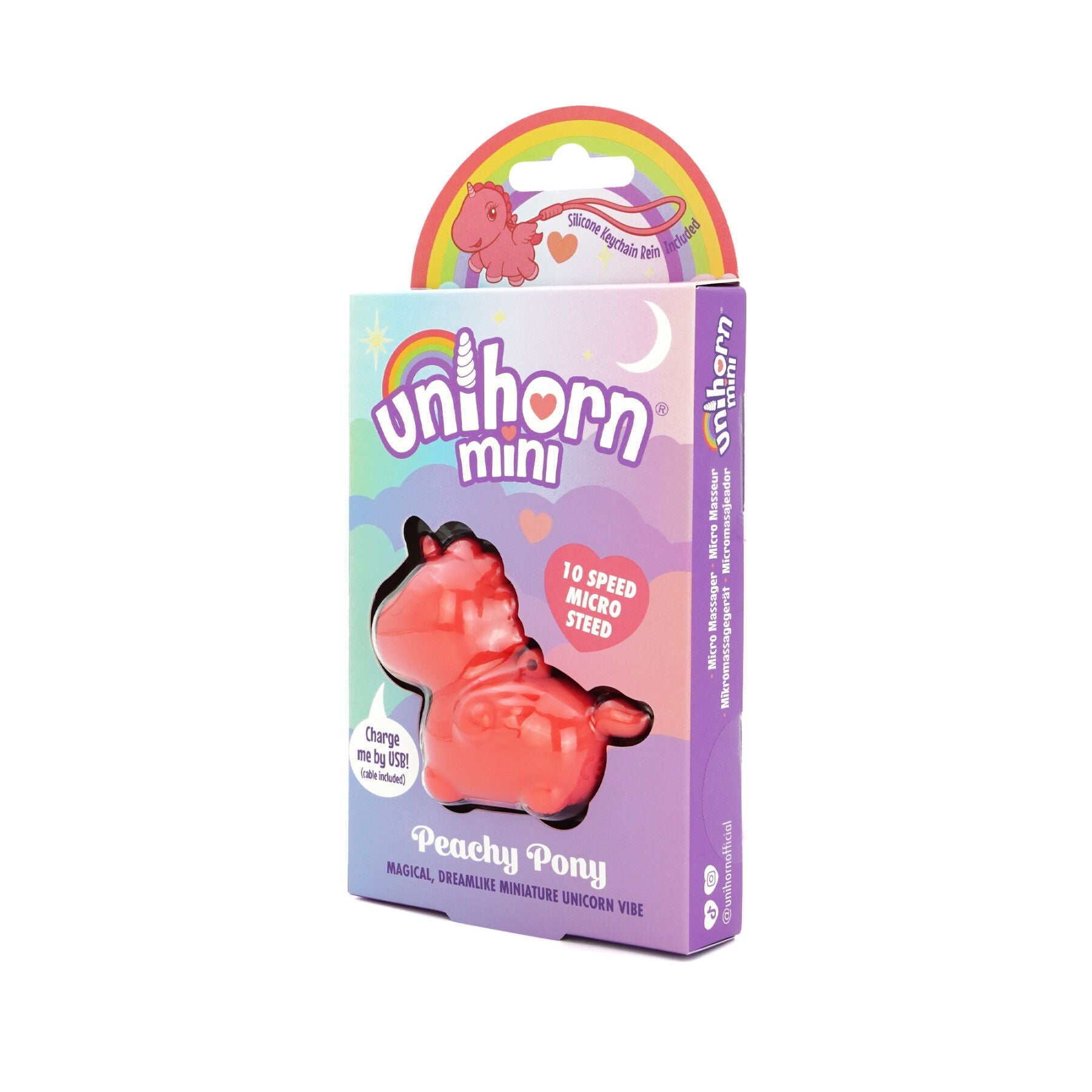 Вібратор-мінієдиноріжка Unihorn Mini - Peachy Pony
