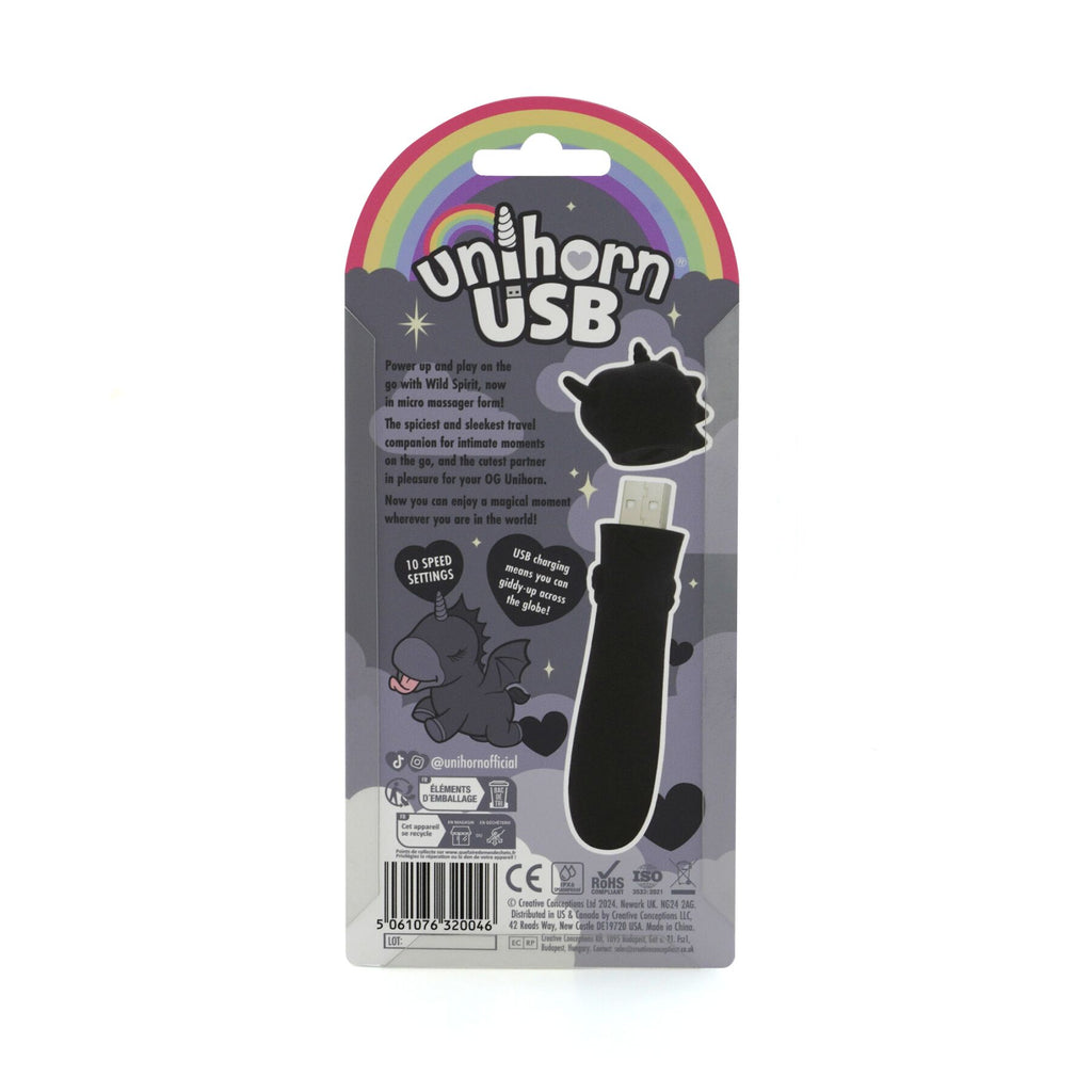 Вібратор-єдиноріжка Unihorn USB Bullet - Wild Spirit