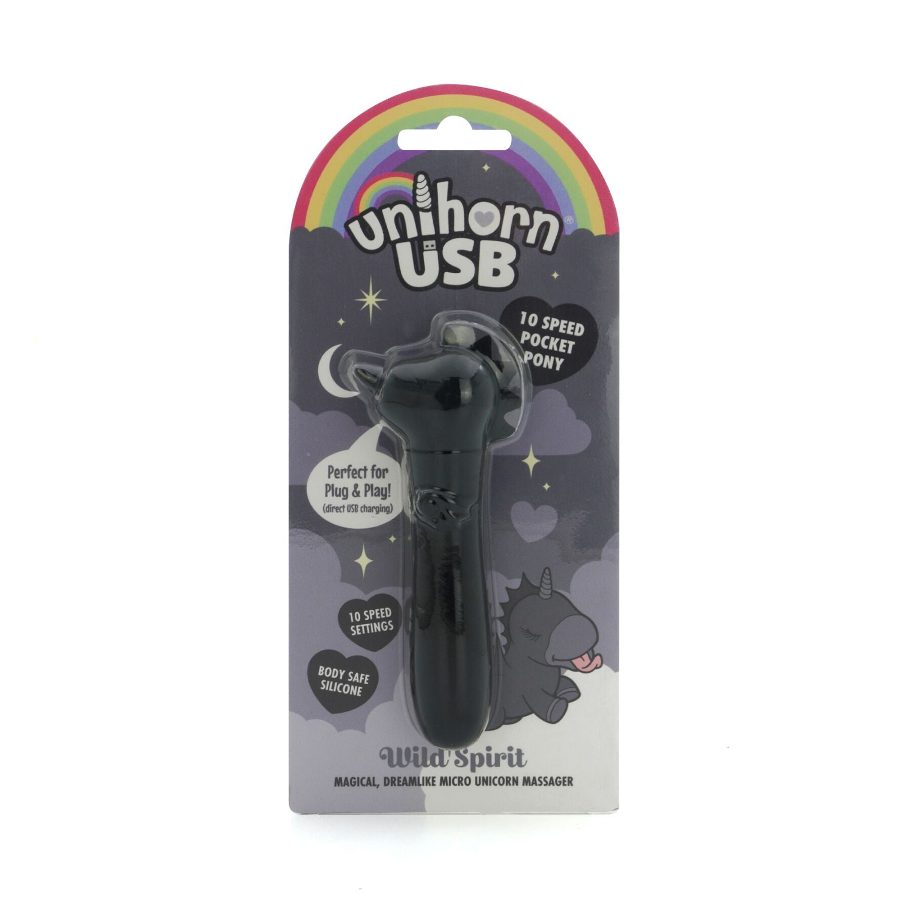 Вібратор-єдиноріжка Unihorn USB Bullet - Wild Spirit