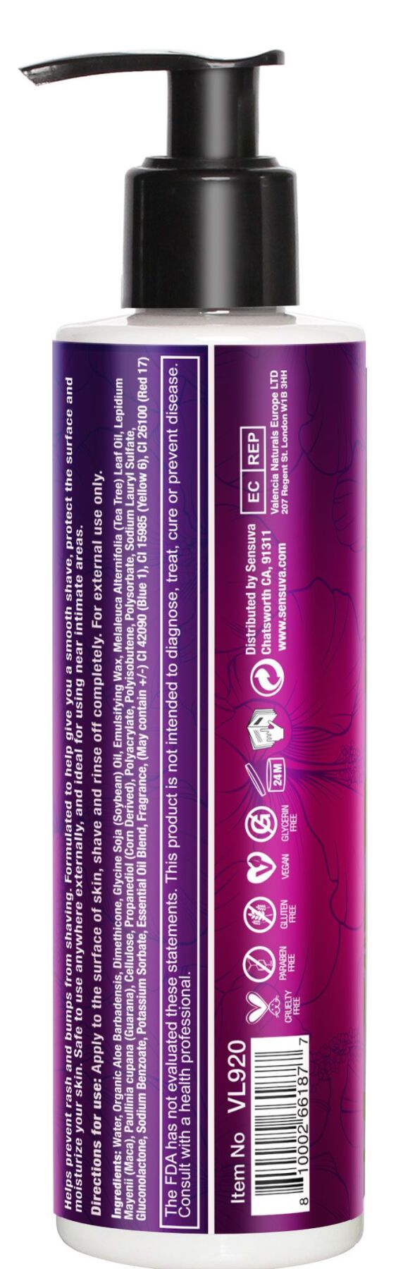 Крем для гоління Sensuva ELXYR Shaving Cream - Sweet Secrets