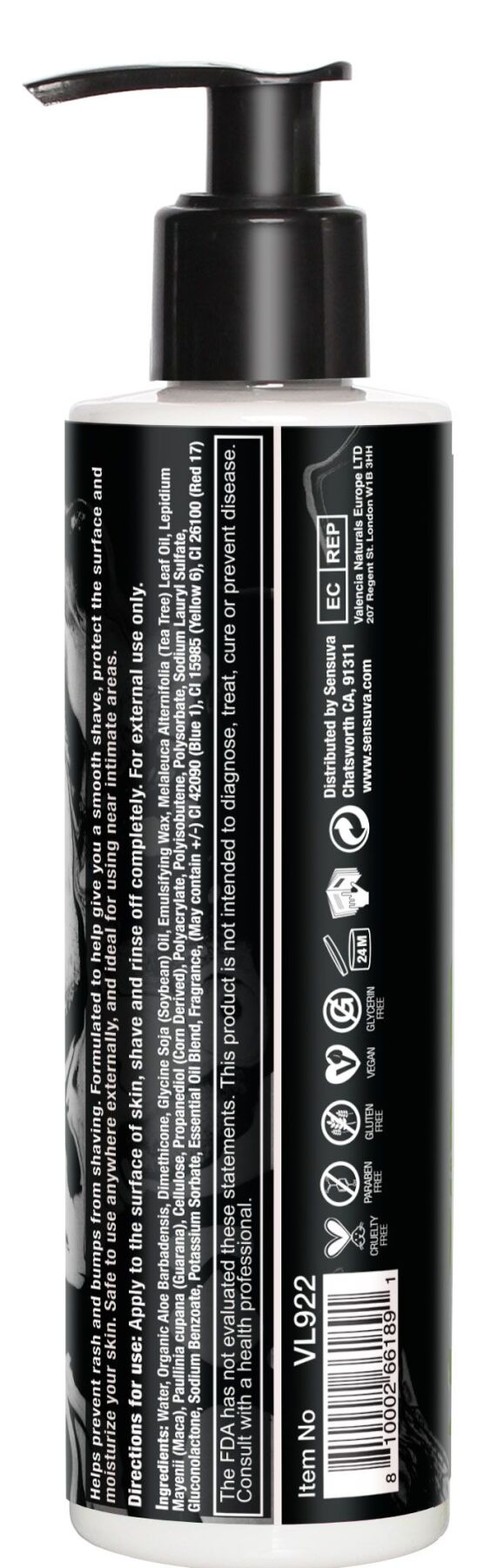Крем для гоління Sensuva ELXYR Shaving Cream - Dark Temptations