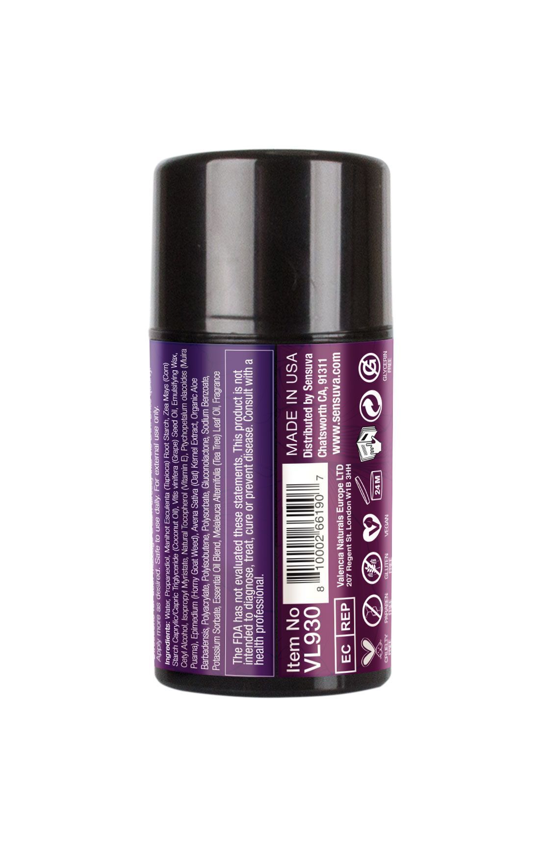 Крем-пудра для тіла Sensuva Body Powder Cream - Sweet Secrets