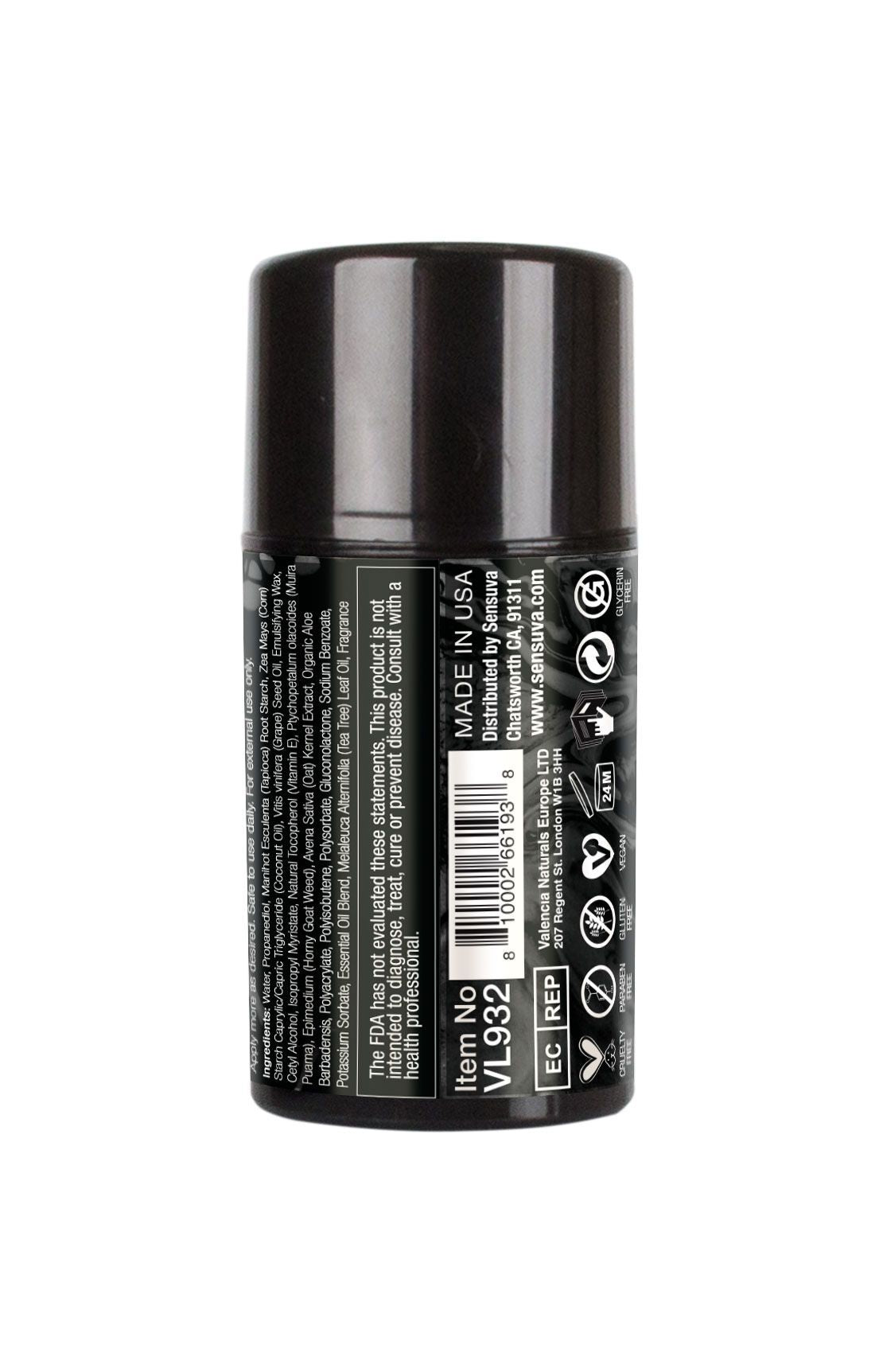 Крем-пудра для тіла Sensuva Body Powder Cream - Dark Temptations