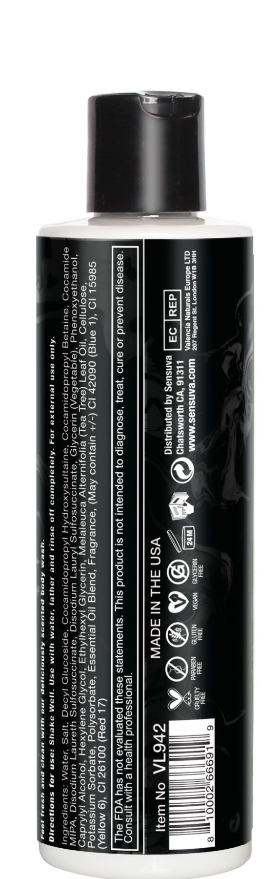Гель для душу Sensuva Body Wash - Dark Temptation