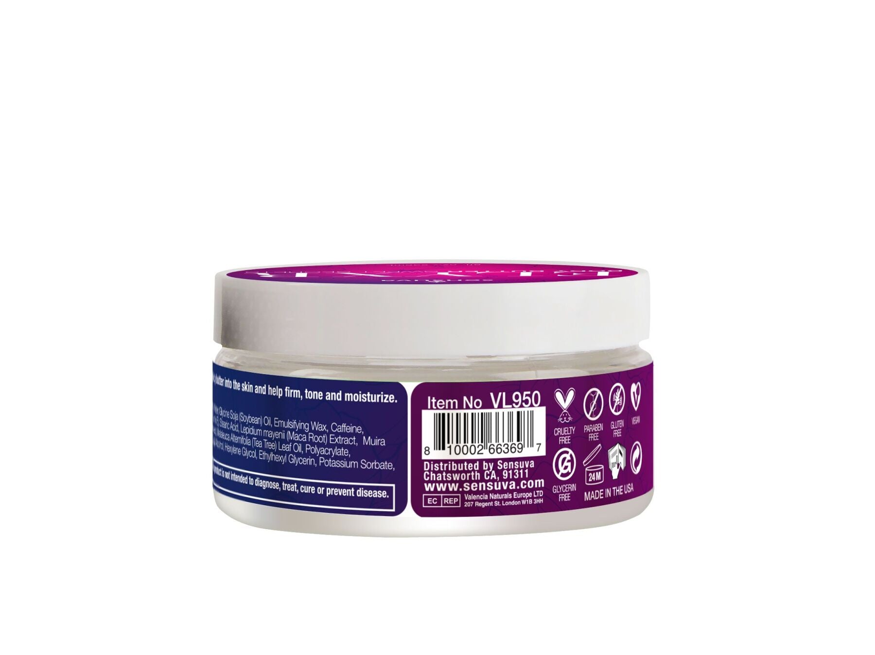 Батер для тіла Sensuva Body Butter - Sweet Secrets