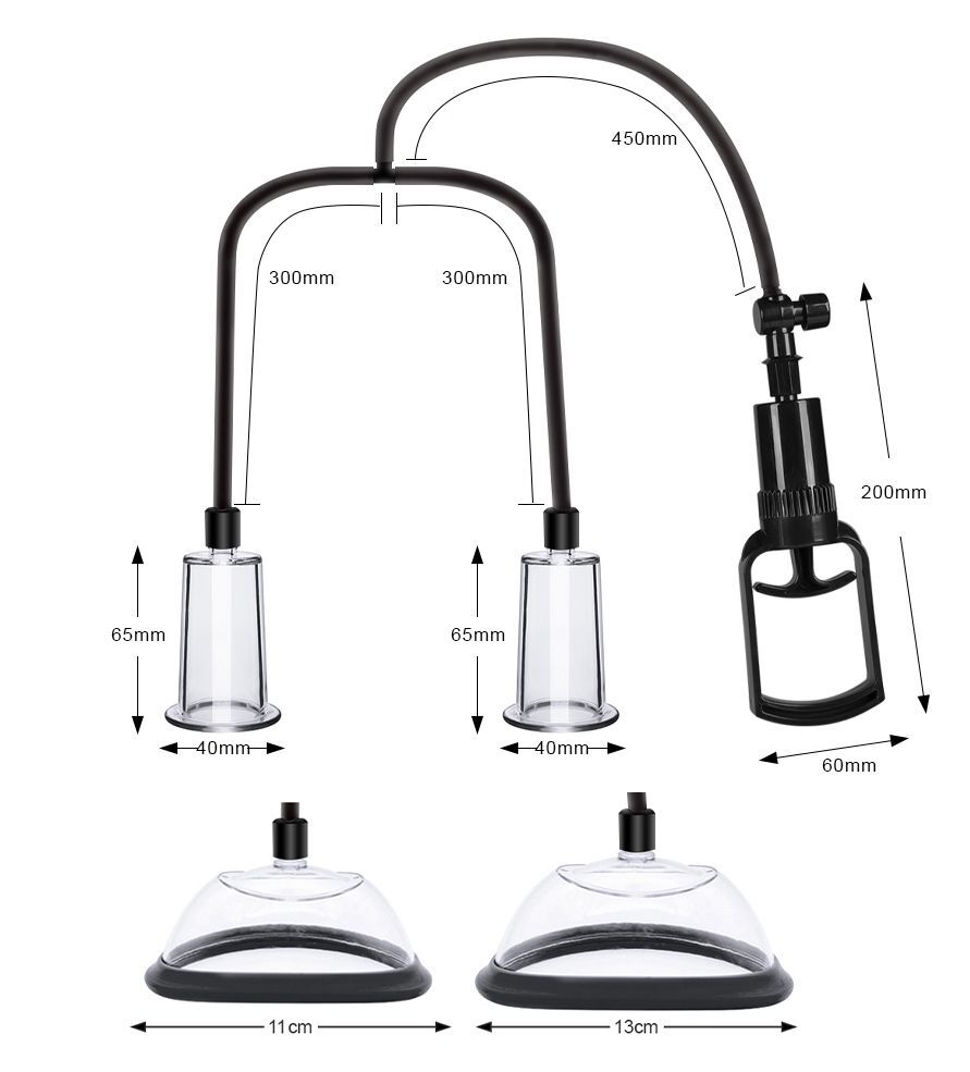 Вакуумна помпа для грудей та сосків Men Powerup Passion Pump