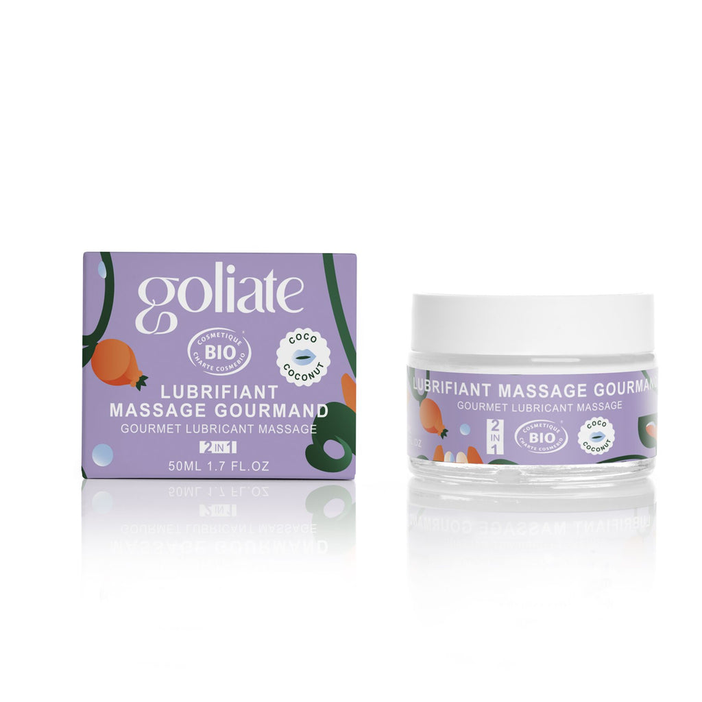 Масажна олія-лубрикант з ароматом та смаком кокоса Goliate Couple Gourmand Coco