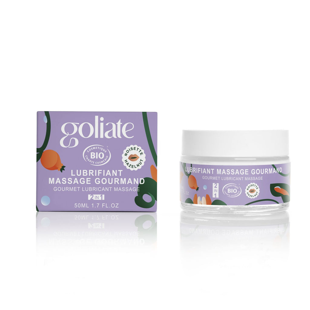 Масажна олія-лубрикант з ароматом та смаком фундука Goliate Couple Gourmand Noisette
