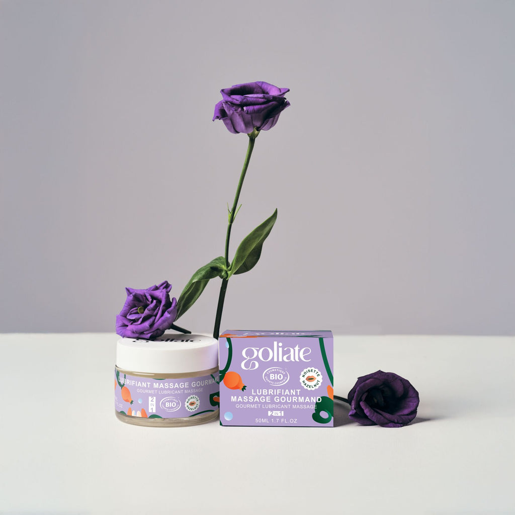 Масажна олія-лубрикант з ароматом та смаком фундука Goliate Couple Gourmand Noisette