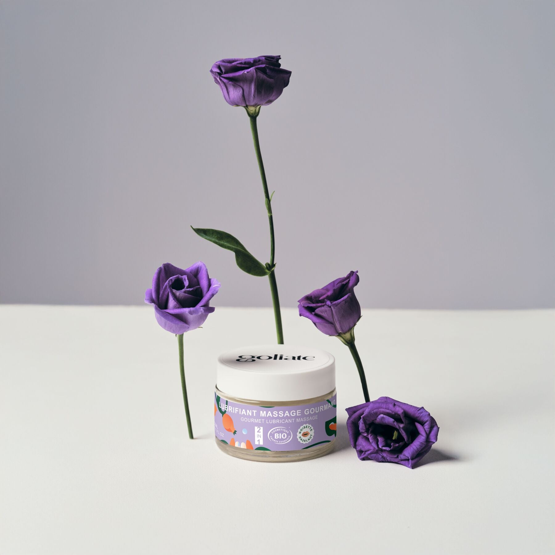 Масажна олія-лубрикант з ароматом та смаком фундука Goliate Couple Gourmand Noisette