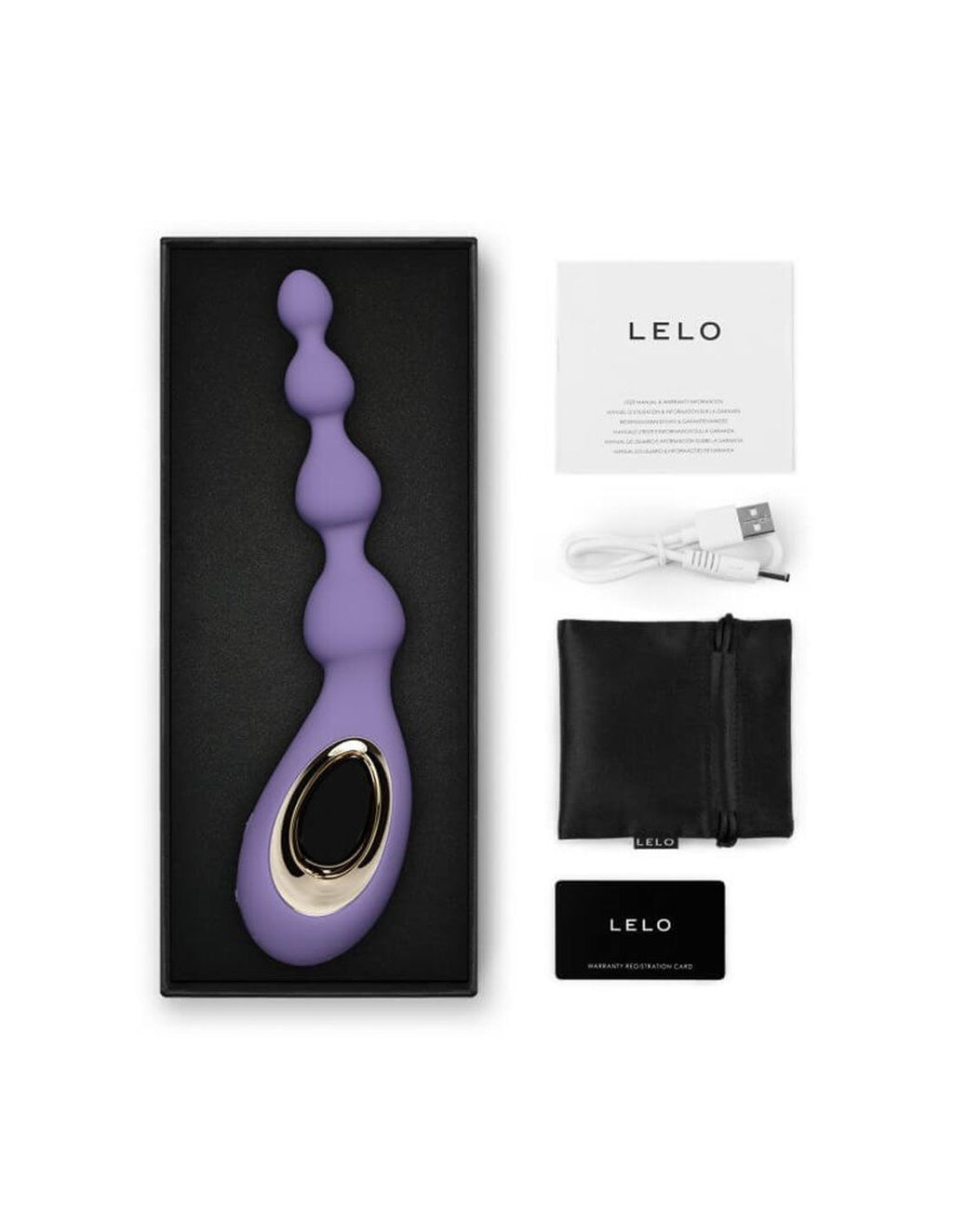 Анальне намисто з вібрацією Lelo Soraya Beads Dusk