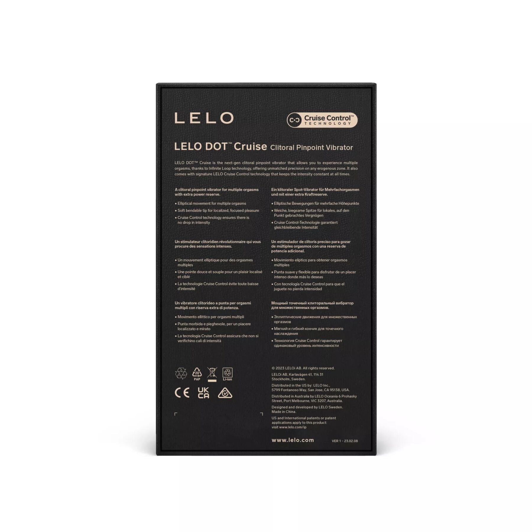 Кліторальний вібратор LELO DOT Cruise Peach Please