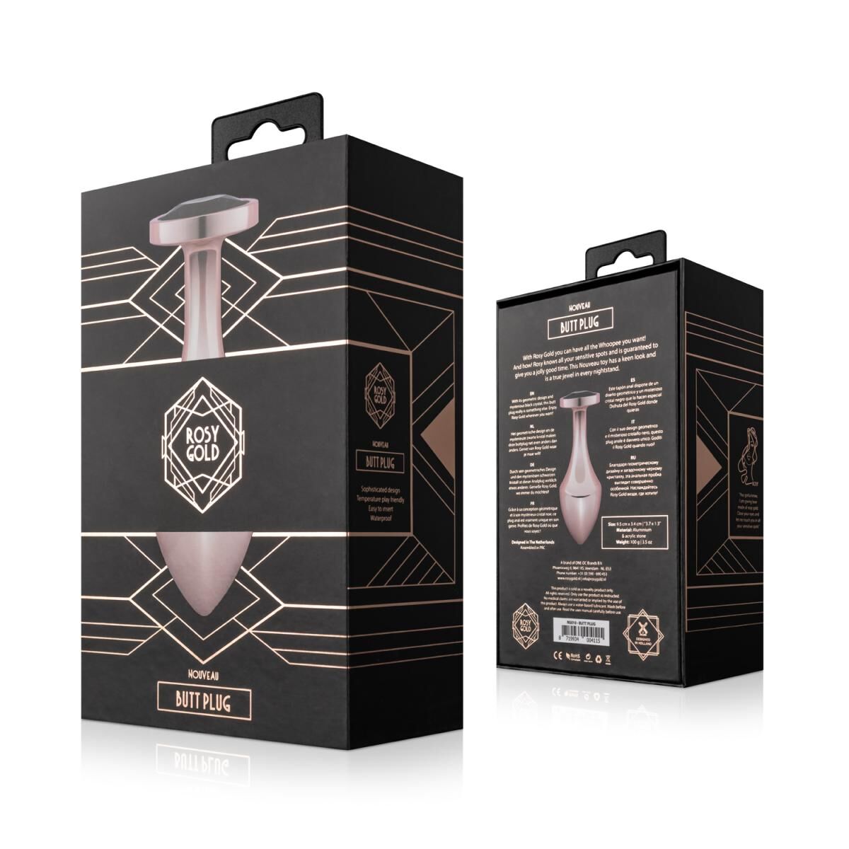 Анальна пробка Rosy Gold Nouveau Butt Plug