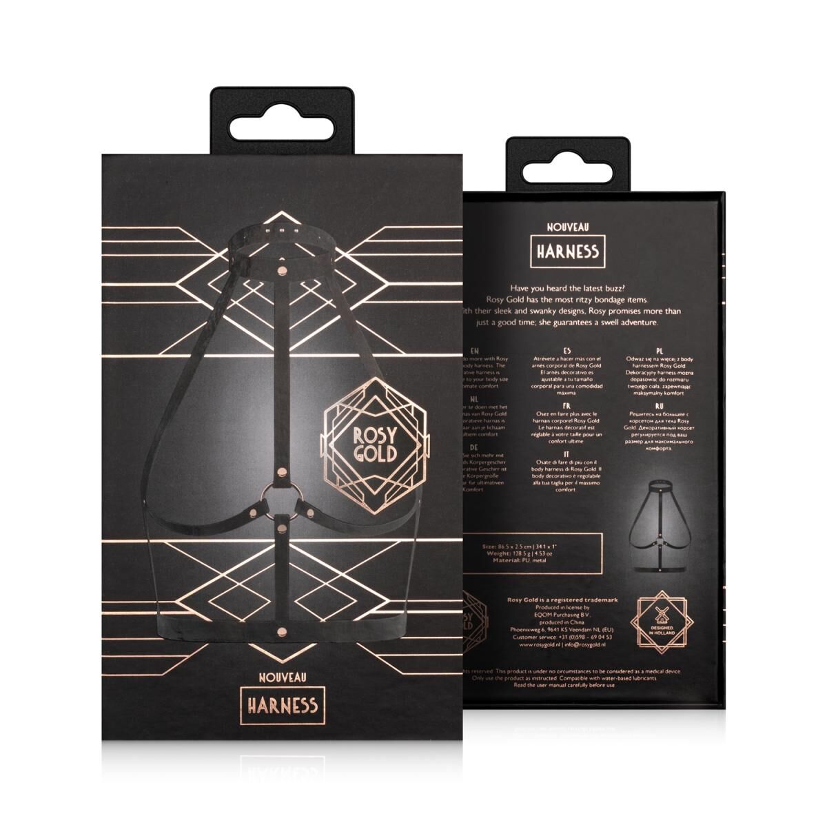 Портупея Rosy Gold Body Harness