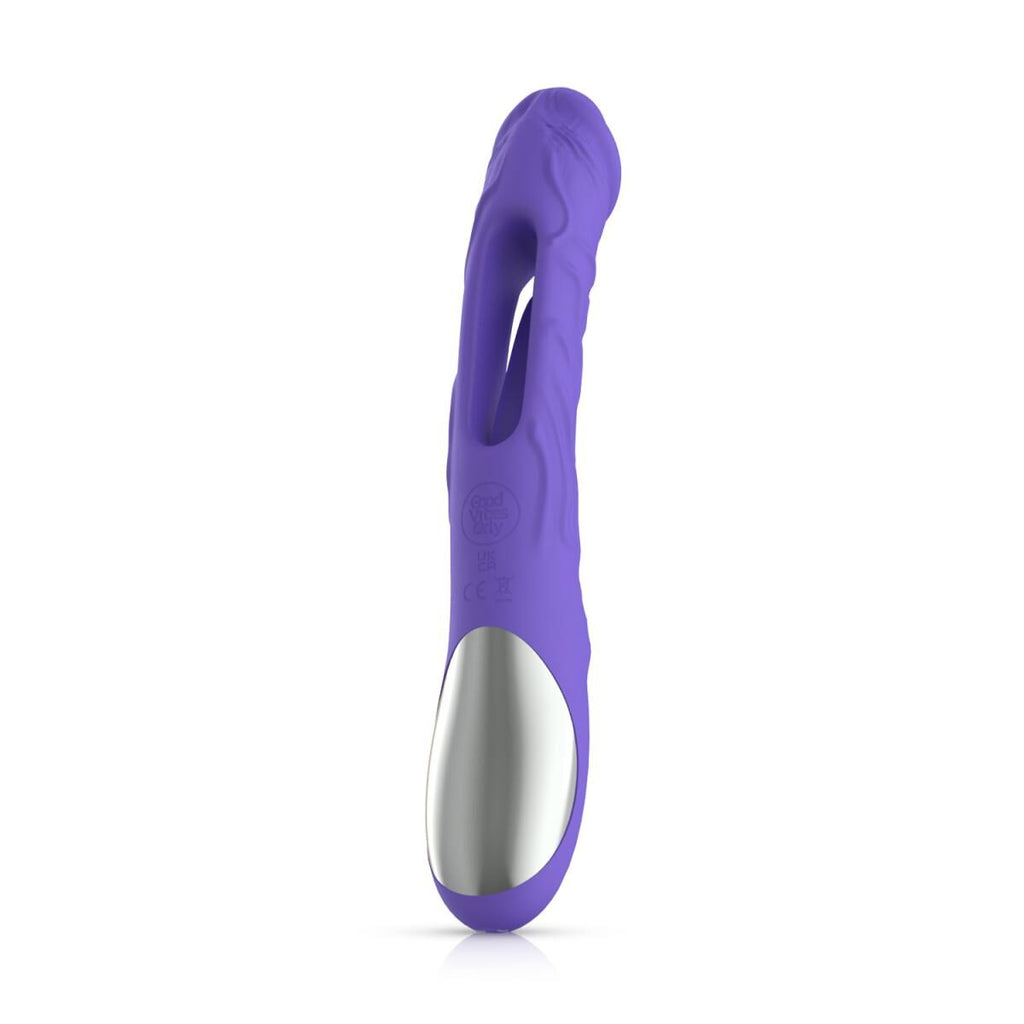Вібратор Good Vibes Only Flax Vibrating Dildo with G-Spot Stimulator