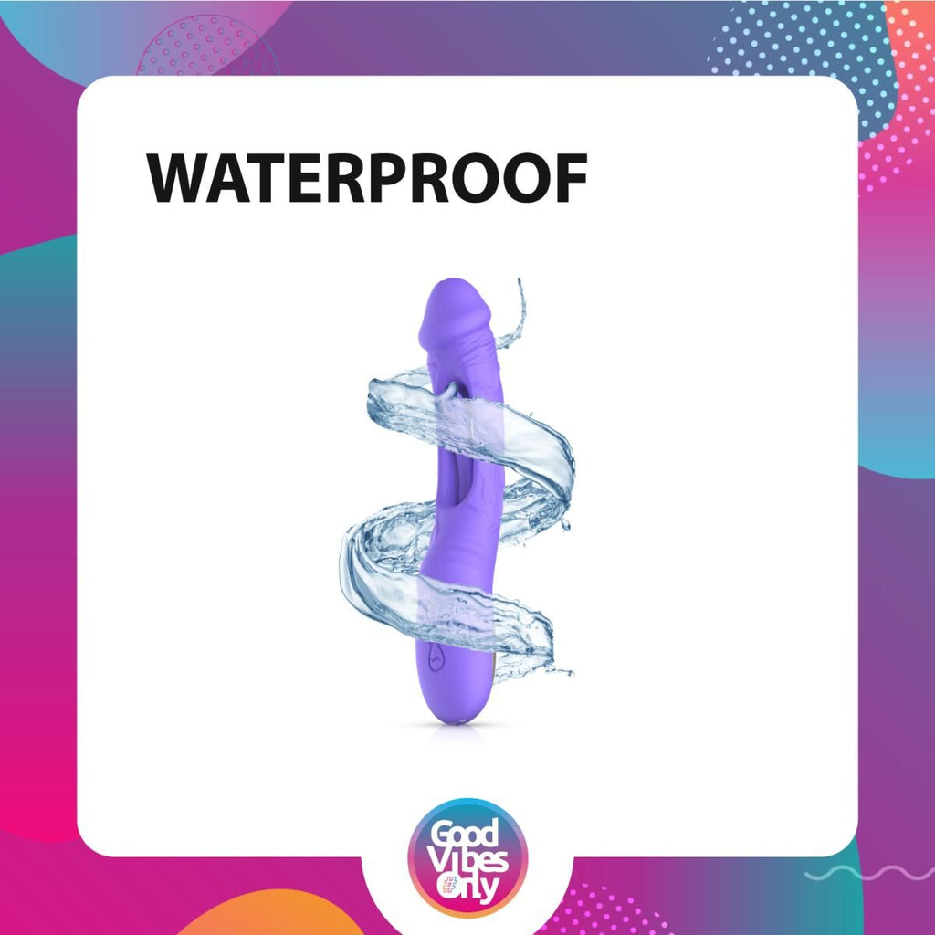 Вібратор Good Vibes Only Flax Vibrating Dildo with G-Spot Stimulator