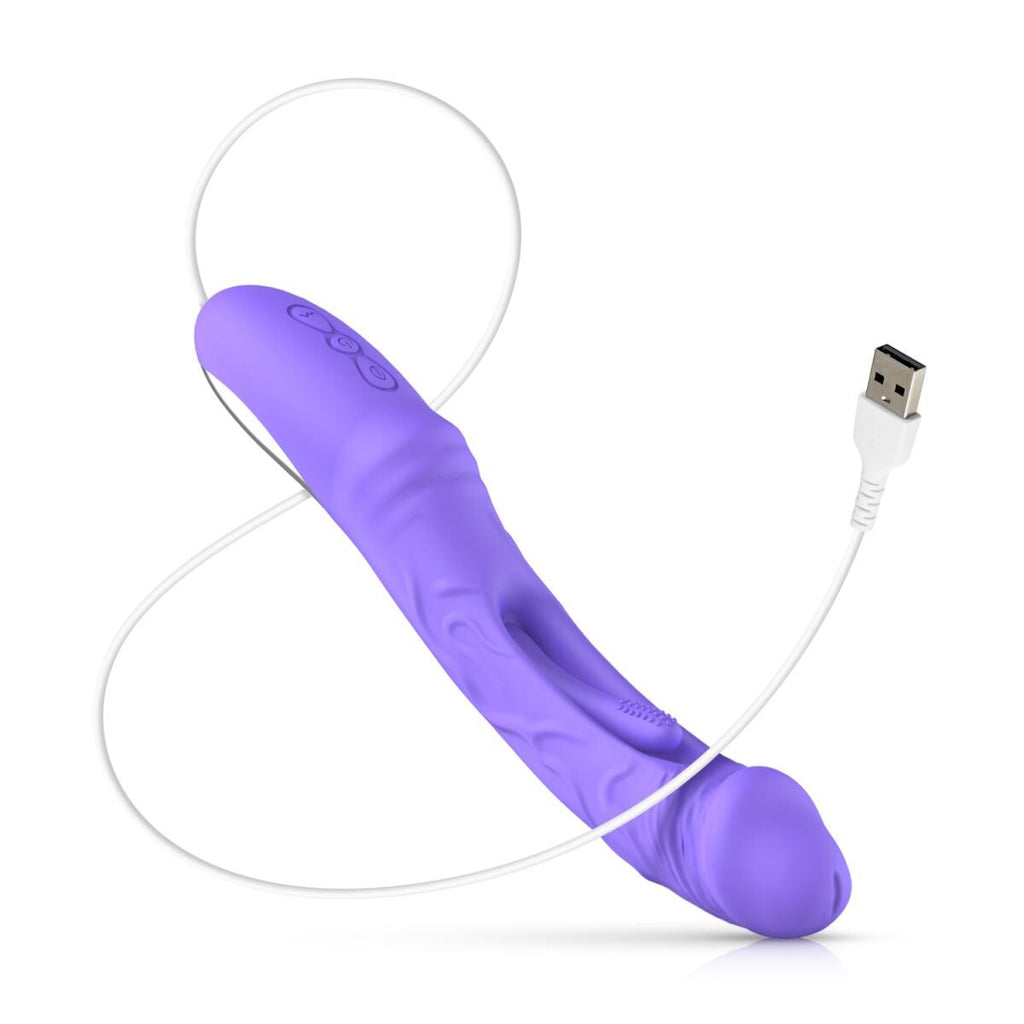Вібратор Good Vibes Only Flax Vibrating Dildo with G-Spot Stimulator