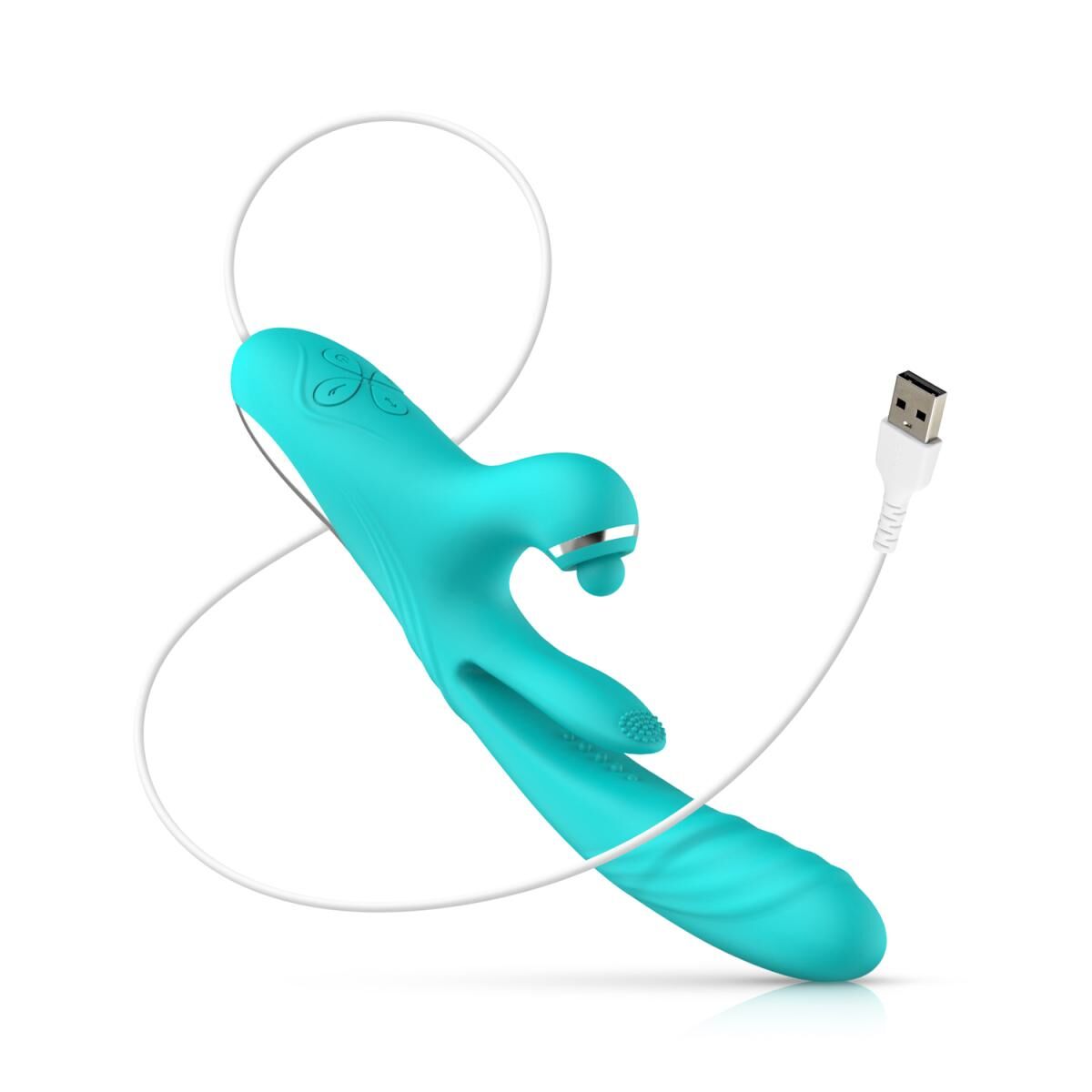 Вібратор-кролик Good Vibes Only Lisa Thrusting Rabbit Vibrator with G-Spot Stimulator