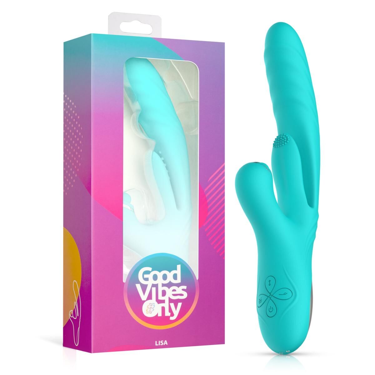 Вібратор-кролик Good Vibes Only Lisa Thrusting Rabbit Vibrator with G-Spot Stimulator