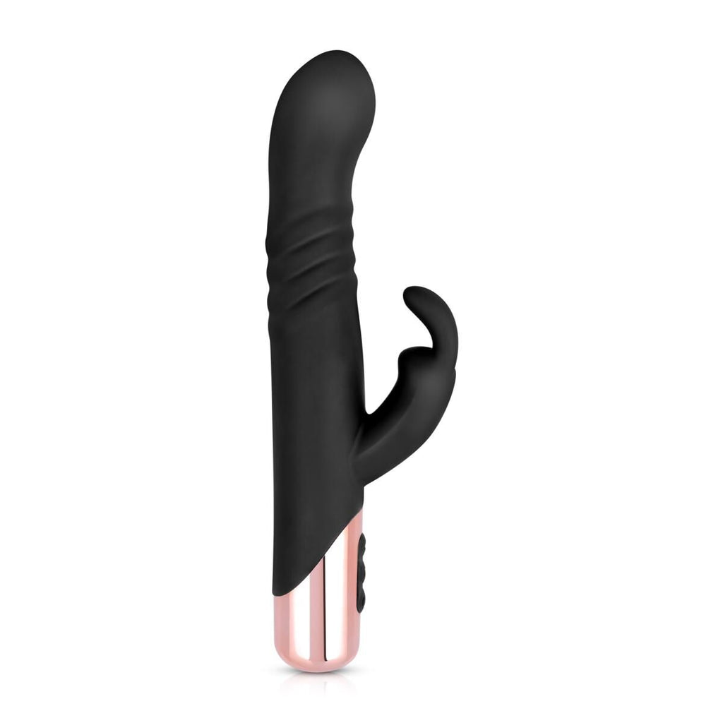 Вібратор-кролик Rosy Gold Rabbit Vibrator with thrusting function