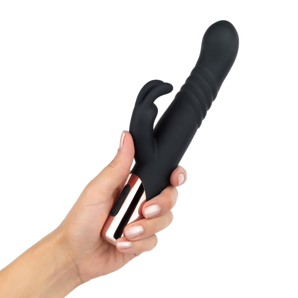 Вібратор-кролик Rosy Gold Rabbit Vibrator with thrusting function