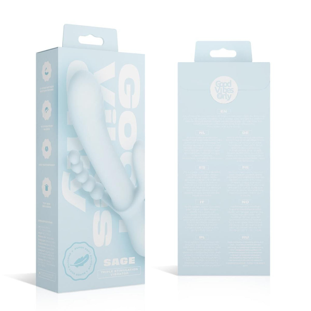 Вібратор-кролик Good Vibes Only SAGE Triple Stimulation Vibe Soft Silicone